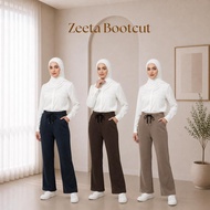 Amiably ZEETA Seluar Wanita Bootcut Bamboo Silk