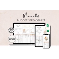 Monthly Weekly Google Sheets and Excel Budget Spreadsheet, Savings Expense Budget Tracker for Work L