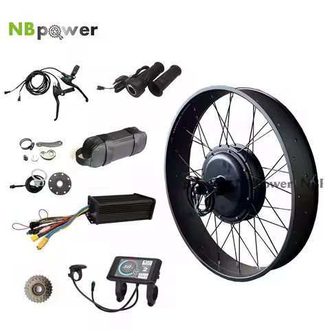 NBpower 48-72v 2000W Fat Bike Kit Front 135mm Rear 170mm/190mm Rim 20/24/26x4.0 EBike Hub Motor Elec