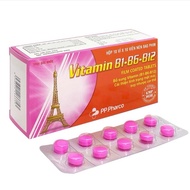 Vitamin 3B B1-B6-B12 (box of 100 tablets) supplements B vitamins to help nourish the nerves