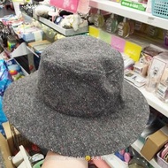 全新時尚造形圓頂帽/遮陽帽-毛料 灰色
