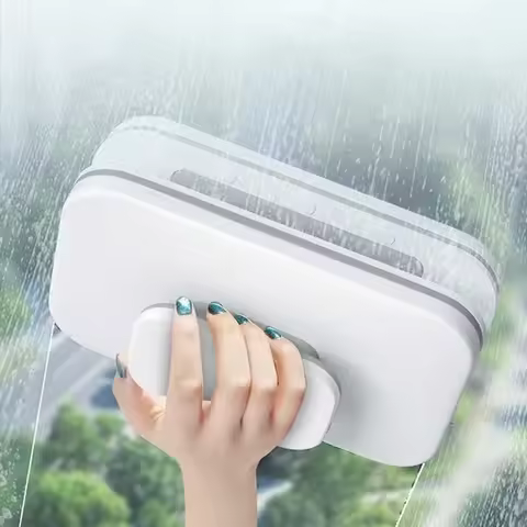 Upgraded Double Sided Magnetic Window Cleaner Brush Automatic Water Discharge Wiper Glass Tool House