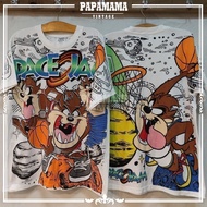 fashion 2025 [SPACE JAM] Tazmania 1995 Warner Bros Sublimation Tshirt / Baju Microfiber Jersi / Jers