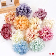 1PC Hydrangea Artificial Flowers Heads Wedding Decoration For Home Room Decor Fake Flower Wall Cake Decor Craft Garland Gifts