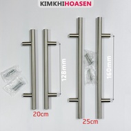 Standard stainless steel cabinet door handle, T-shaped length 20cm, 25cm