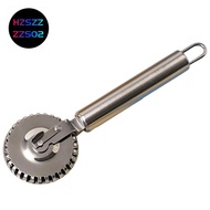 Pastry Roller-Dough Cutter Stainless Steel-for Baking, Dumplings& Empanadas 1pc Crimper
