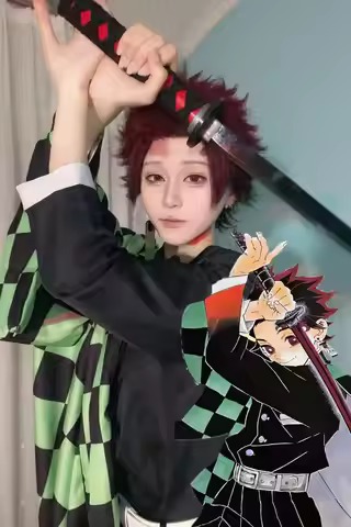 Cosplay Costume Tanjiro Battle Outfit Zenitsu Shinobu