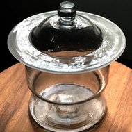 大盤蓋圓形玻璃罐