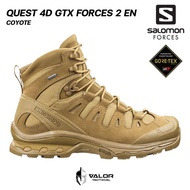 Salomon - Quest 4D GTX FORCES 2 [Coyote] รองเท้าผู้ชาย สีทราย ทหาร คอมแบท รองเท้าเดินป่า ลุยน้ำลุยโค