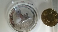 1996笑鴗鳥銀幣2盎司， 笑鴗鳥銀幣，限量銀幣，澳洲銀幣，銀幣，收藏錢幣，錢幣，紀念幣，幣~1996笑鴗鳥銀幣2oz