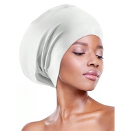 Extra large silicone swimming cap with long hair and dirty braids all inclusive adult style swimming