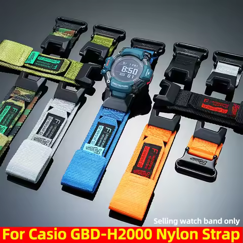 GBD H2000 Nylon watch Strap For Casio G-SHOCK 3515 GBD-H2000-1A/1B/2/1A9 Modified Canvas watch band