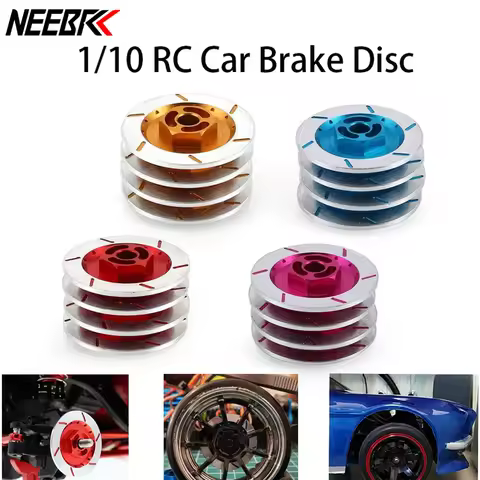 NEEBRC Aluminum Alloy Brake Disc Wheel Rim Box Metal Hex Adapter 12MM for 1/10 RC Car MN86 MN G500 H