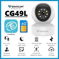 VSTARCAM CG49L 4G SIM / CS49L / CS995Q-SP QHD 1440P 4MP กล้องวงจรปิด Indoor Smart Security Camera