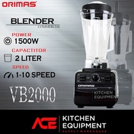 READY STOCK 100% ORIGINAL ORIMAS Commercial Heavy Duty Blender 2 LITRE Wet or Dry Blends Juice Blend