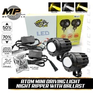 MOTOPLUS ATOM MINI DRIVING LIGHT NIGHT RIPPER WITH BALLAST