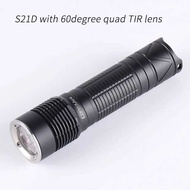 Convoy S21D 21700 flashlight with qd TIR lens,219B 519A XPL HD 12groups