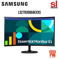 SAMSUNG 26'5 FHD, 4MS, 100HZ, VA, Curved Essential Monitor -S27D360GAEXXS