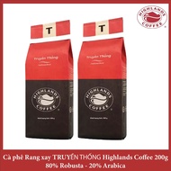 Combo 2 gói Cà phê Rang xay Truyền thống Highland Coffee 200g