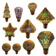 Mentol Suasana Perayaan 110-220V Bunga Api 3D E27 Mentol Mentol LED E27 Mentol Hiasan Tempat Tapak S