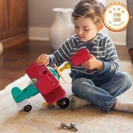 Battat兒童擰螺絲玩具可拆裝工程車飛機動手能力智電鑽維修工具箱