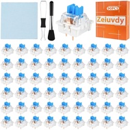 90 suis papan kekunci biru jenis klik, set suis papan kekunci untuk pencetak 3D, dengan rasa sentuha
