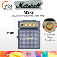 Marshall MS-2 1-watt Battery-powered Micro Guitar Amp Classic - Marshall MS2 1watt Guitar Amplifier 