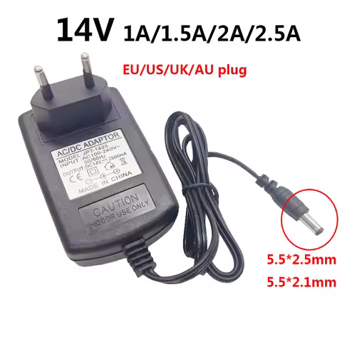 220v to 14v Power Supply 220v 14v ac dc 14v Transformer 14 Volt Power Supply 14 4 Volt UK AU US EU 1