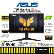 ASUS TUF Gaming VG28UQL1A 28-inch 4K UHD Fast IPS 144 Hz HDMI 2.1 Gaming Monitor (3Yrs Warranty)