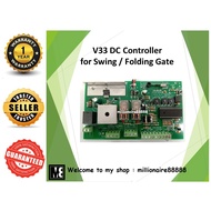 High Quality V33 DC Controller Panel Board PCB with Built In Receiver 433 for Swing / Folding Gate - Auto Gate System