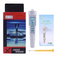 PH 686 New TDS PH Meter PH/TDS/EC/Temperature Meter Digital Water Quality Tester for Pools Drinking 