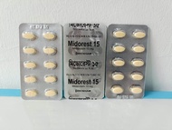 READY STOCK MIDOLAM 15MG MIDOREST 15 MG FULL CREAM 1 PIC 10 TABLETS 5 PIC 50 TABLES 10 PIC 100 TABLE