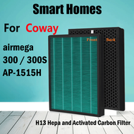 สำหรับ Coway Airmega 300 / 300S AP-1515H เครื่องกรองอากาศตัวกรองคาร์บอนกำจัดกลิ่น True Hepa