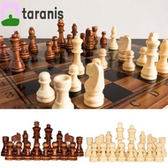 TARANIS 32PCS Wooden Chess, Wooden International Word Chess Set, Pawns Delicate with Protective Pads