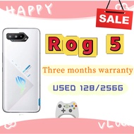 Original Used ROG Phone 5 Gaming Phone 6000mAh Battery 128/256GB BlackWhite 3-Month Warranty In Stoc