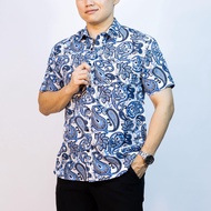 BENTOP Batik Modern Slim Fit Series [2] Baju Kemeja design Lengan Pendek Modern Floral Batik Short S