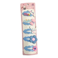 Jepit Rambut Anak Perempuan Lucu 5 in 1 Jepitan Rambut Fashion Karakter Hewan Jepitan Hair Pin Gaya 