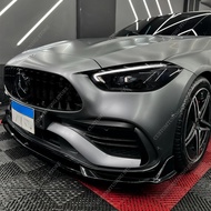 3PCS ABS Front Bumper Lip Spoiler Splitter Retroft For For Mercedes W206 S206 C200 C300 C400 C43 AMG