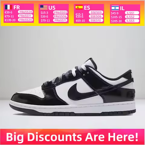 Nike Dunk Low SE "Panda" Unisex Low-Top Skate Shoes - Slip-Resistant and Durable, Simple and Comfort