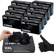 FINITEX Black Nitrile Disposable Medical Exam Gloves 5 mil Powder-free Latex-Free 1000 PCS Examination Gloves