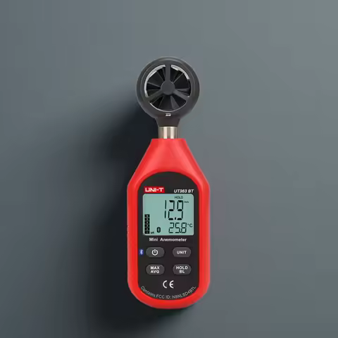 UNI-T Anemometer UT363 UT363BT Wind Speed Meter 0~30m/s Air Speedometer Digital Temperature Meter Wi
