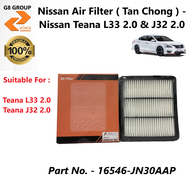 Nissan Air Filter ( Tan Chong ) - Nissan Teana L33 2.0 / J32 2.0 (16546-JN30AAP )