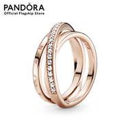 Pandora_โลโก้ Pandora_Rose Ring ล้าง Cubic Zirconia