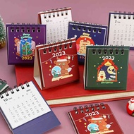 2023 Ins Christmas Desk Calendar Cute  Cartoon Small Almanac Christmas Desktop Calendar Ornament