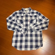 (Size M) Levi’s 百搭格紋純棉排釦襯衫外套(3201)