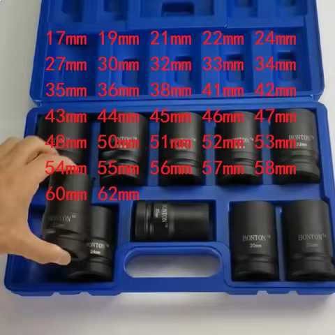1 Inch Drive Deep Impact 6 Point Socket 17mm 19mm 21mm 22mm 24mm 27mm 30mm 32mm 33mm 34mm 35mm 36mm 