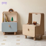 z3  Wood Log z3  Solid Bedside Children's Room Storage Cabinet DVML  Z3