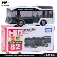 COD Car Toys 1pcs 1:137 Takara Tomy Tomica No.082 Toyota Sora Bus Scale 1/137 Diecast Car Model Toys
