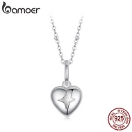 Bamoer 925 Sterling Sliver Necklace Heart Jewelry Gifts for Women