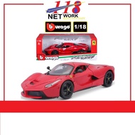 BBURAGO Burago <Race & Play Series> 1:18 Ferrari Laferrari (Red) Die Cast Car Models <18-16001>
